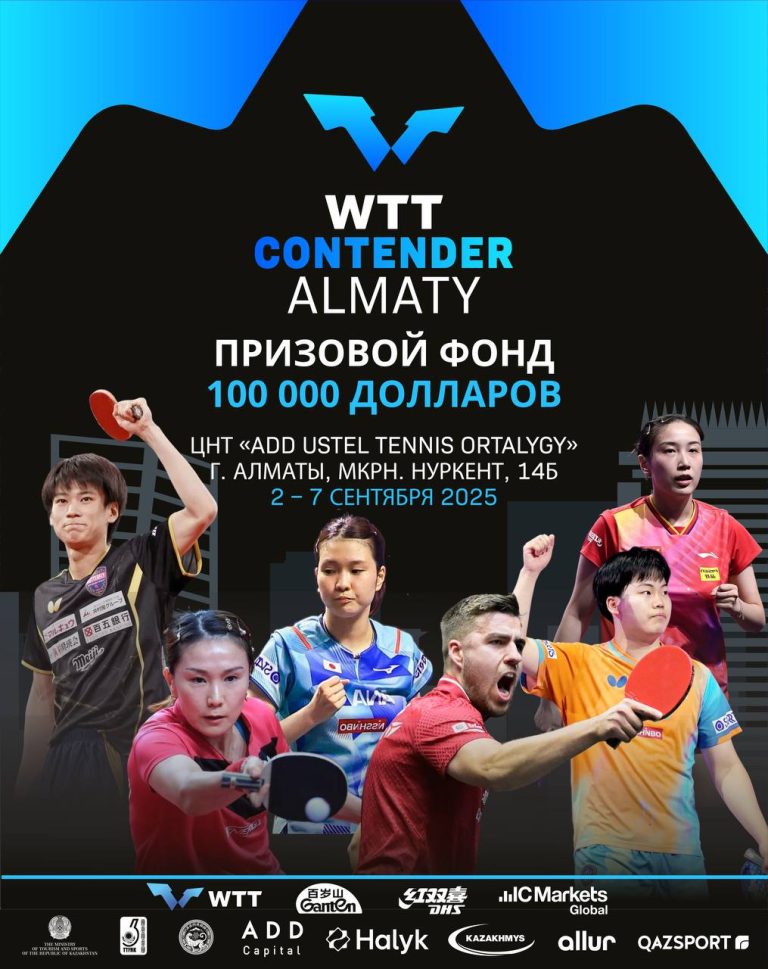 В алматинском «ADD Ustel Tennis Ortalygy» пройдёт международный турнир «WTT Contender Almaty»